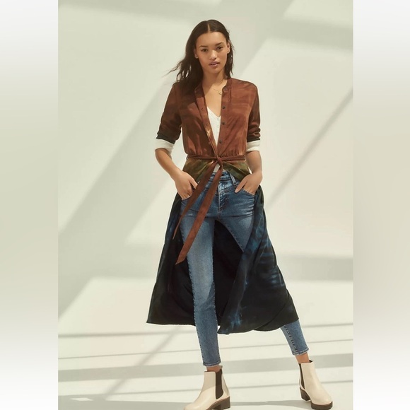 Anthropologie Dresses & Skirts - Anthropologie- Cloth & Stone Perla Long Sleeve Tie Dye Maxi Dress